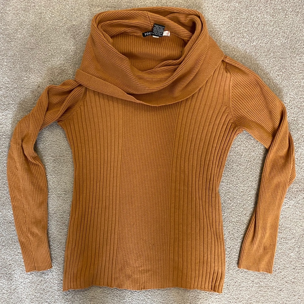 Focus Cowl Neck Sweater